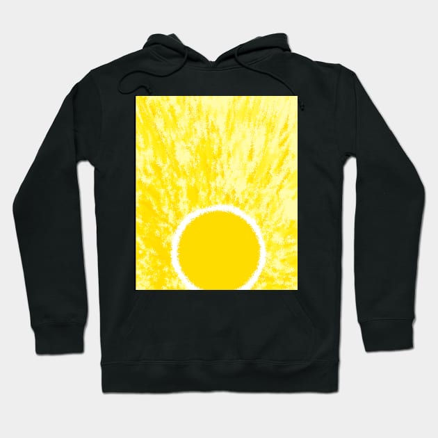 Let The Sunshine Abstract Art Hoodie by HappyGiftArt